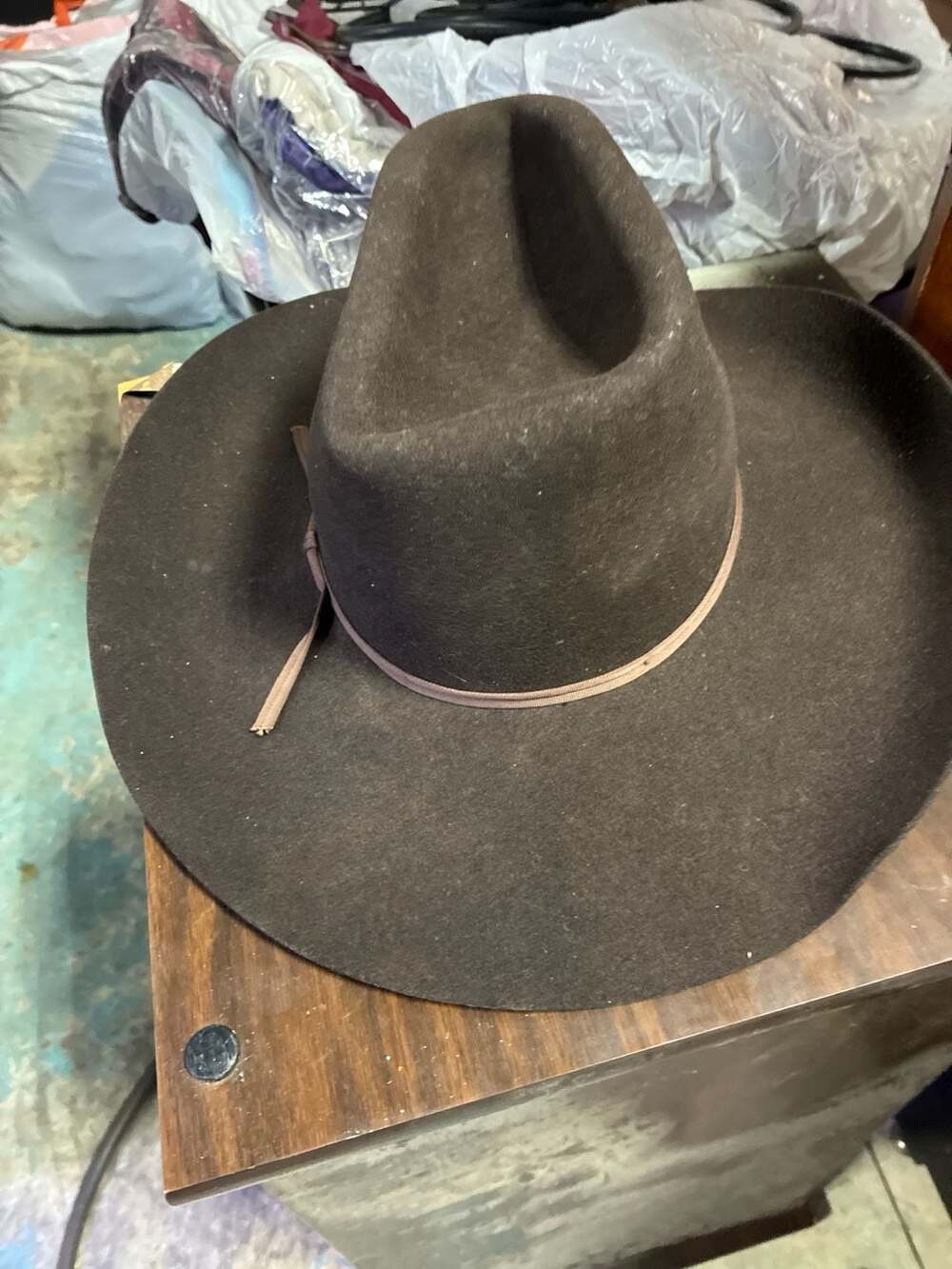 American Hat Co. Brown Felt Cowboy Hat Size 7